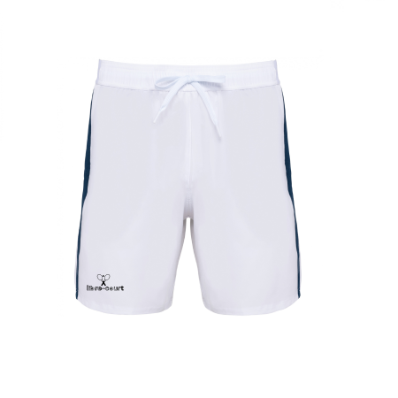 Short white sporty navy vue face